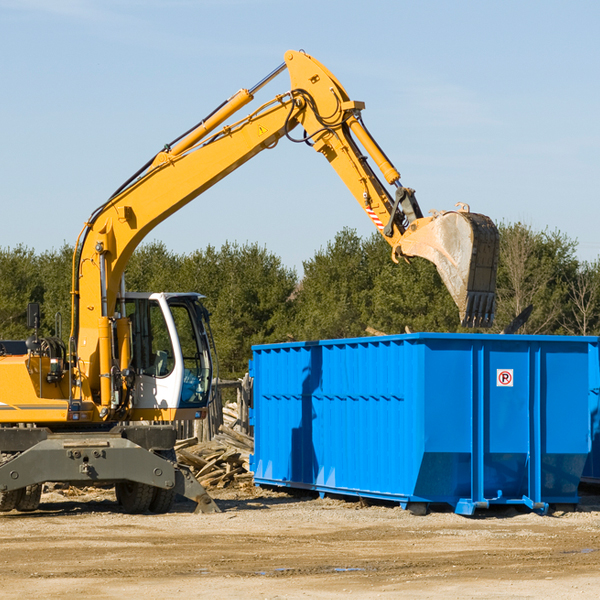 how many times can i have a residential dumpster rental emptied in Henlawson WV